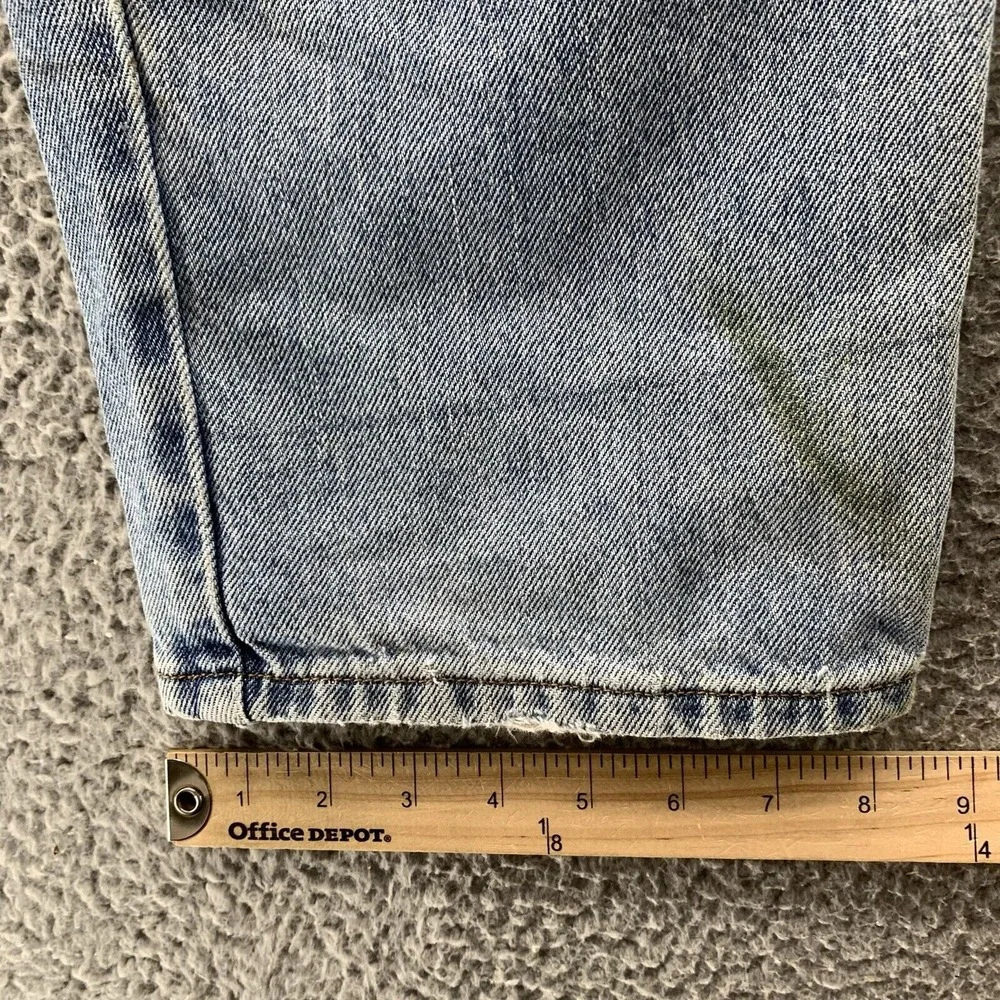 Levis 550 Jeans Mens 34x28* Blue Straight Washed Denim Pants 90s Baggy Skate Y2K